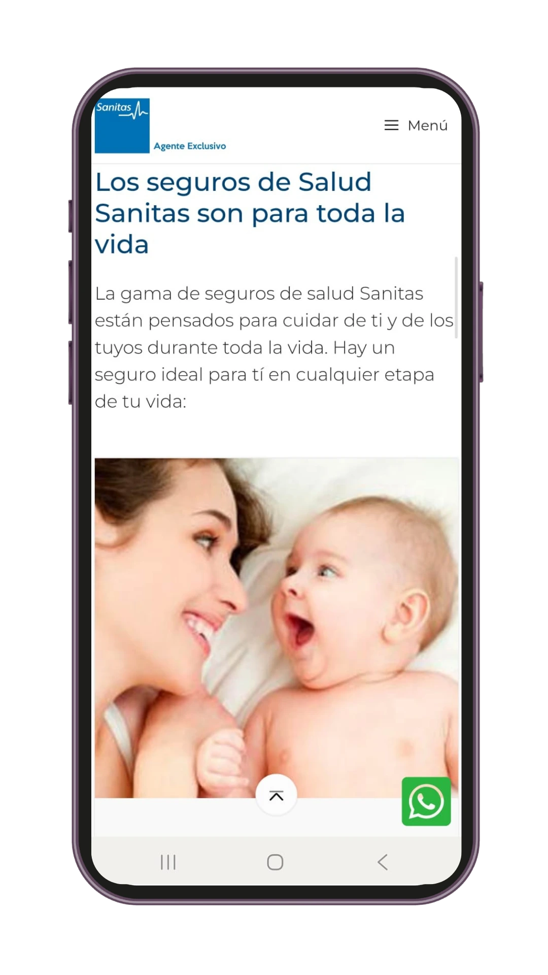 pagina web de seguro privado sanitas